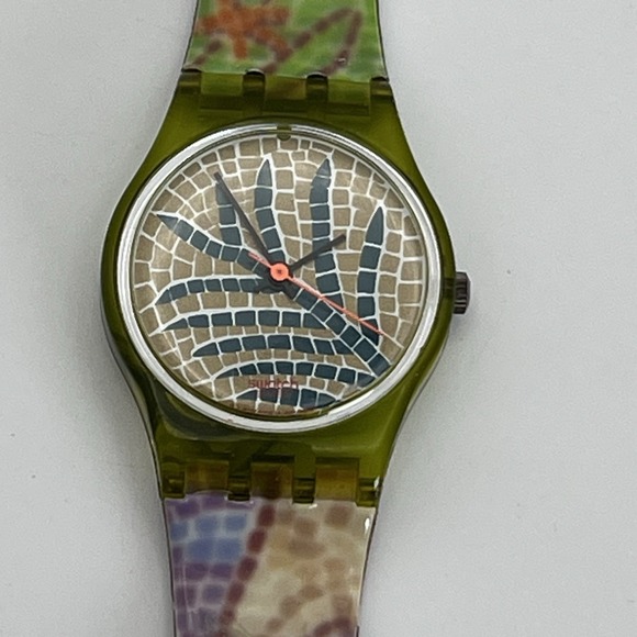 Rare Early 1989/90 Swatch Watch BYZANTHIUM LG106 New Battery Tested Working - Picture 1 of 8
